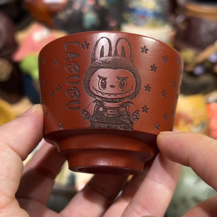 紫砂茶杯宜兴紫砂主人杯