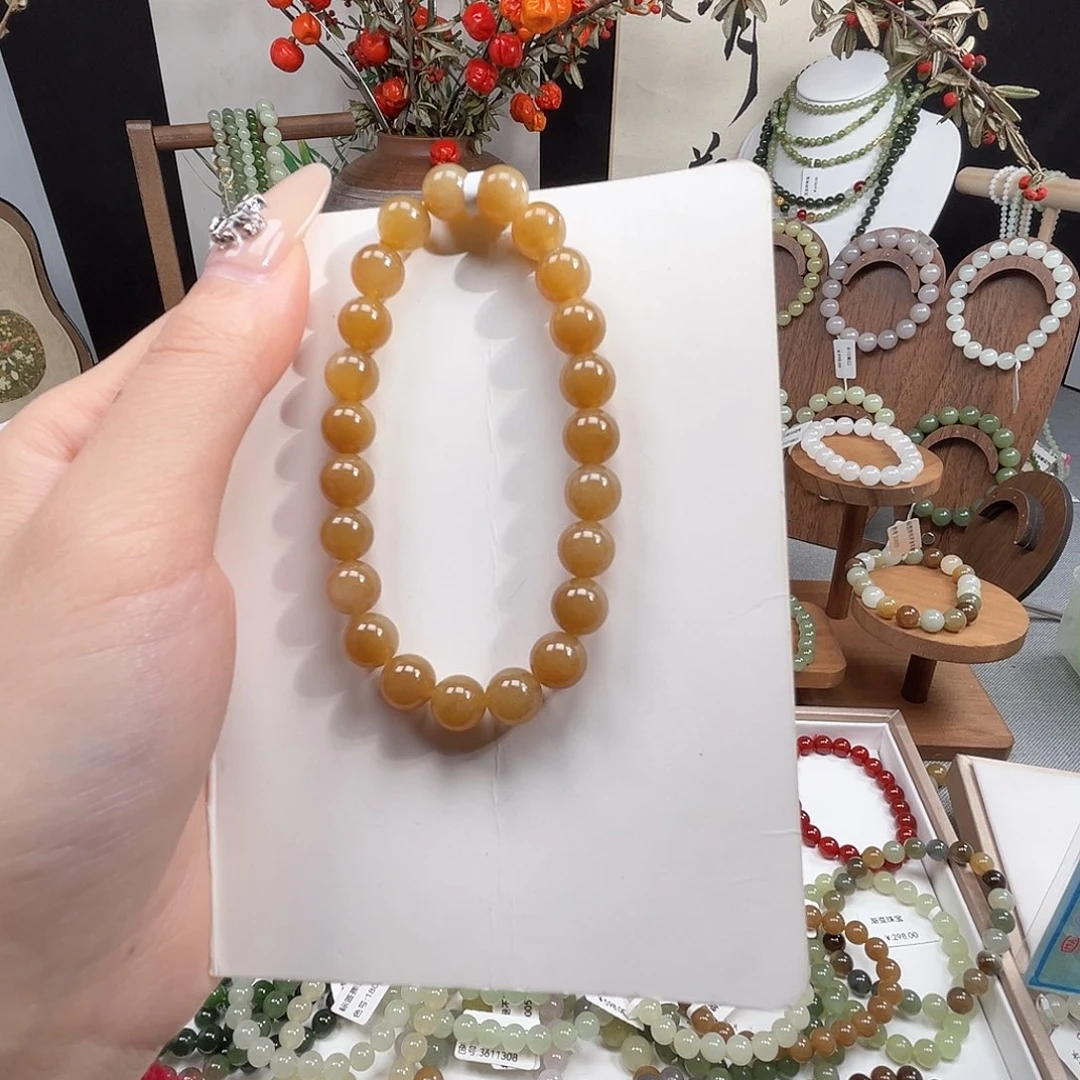 y****和田玉未镶嵌手串