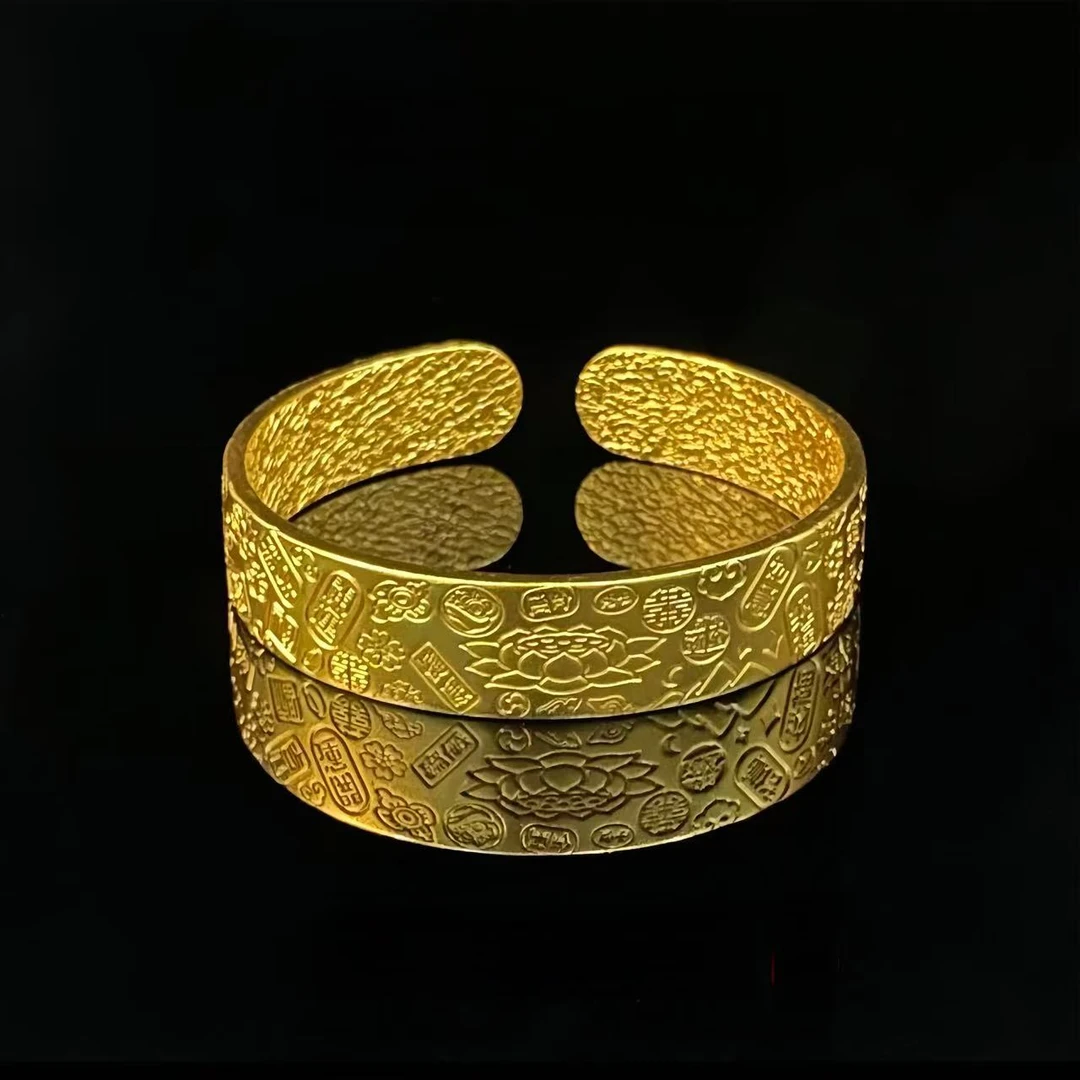 【七七甄选】时尚大气宽版合金开口手镯（赠礼盒）Q920