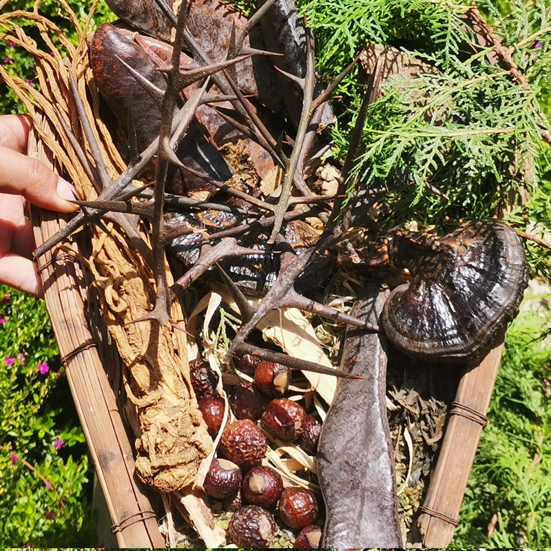 云南草本21味草本植物洗发水原材料包手工萃取草本植物