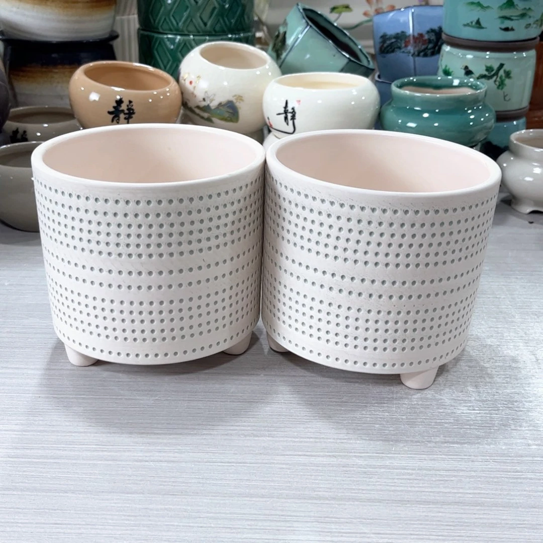 口  13*12陶瓷绿植多肉微瑕花盆