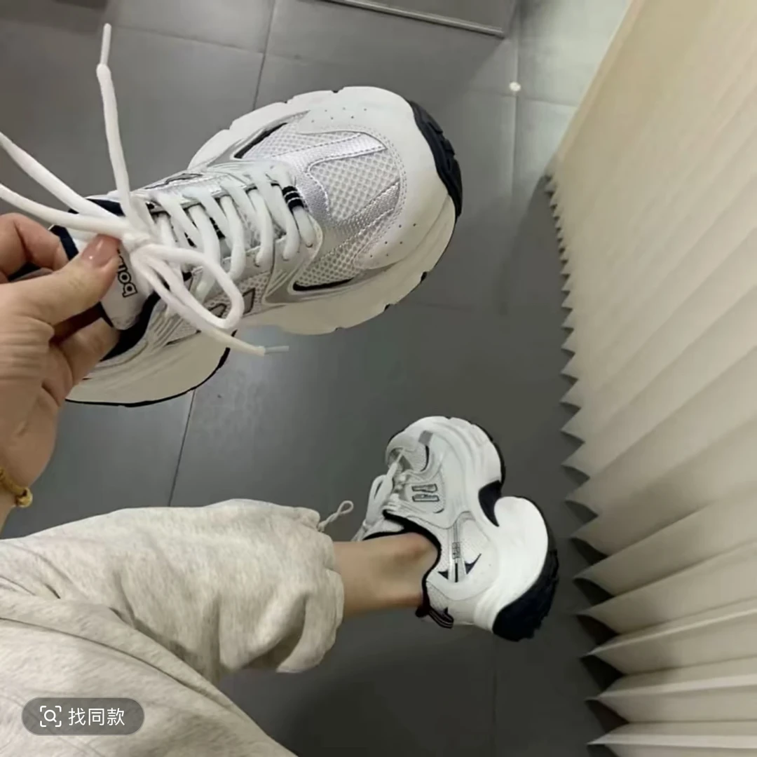 南法假日~N字小个子5cm厚底休闲百搭增高学生休闲鞋