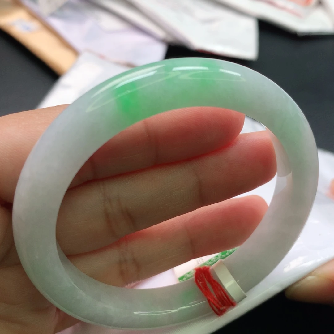 翡翠手镯未镶嵌缅甸54.55