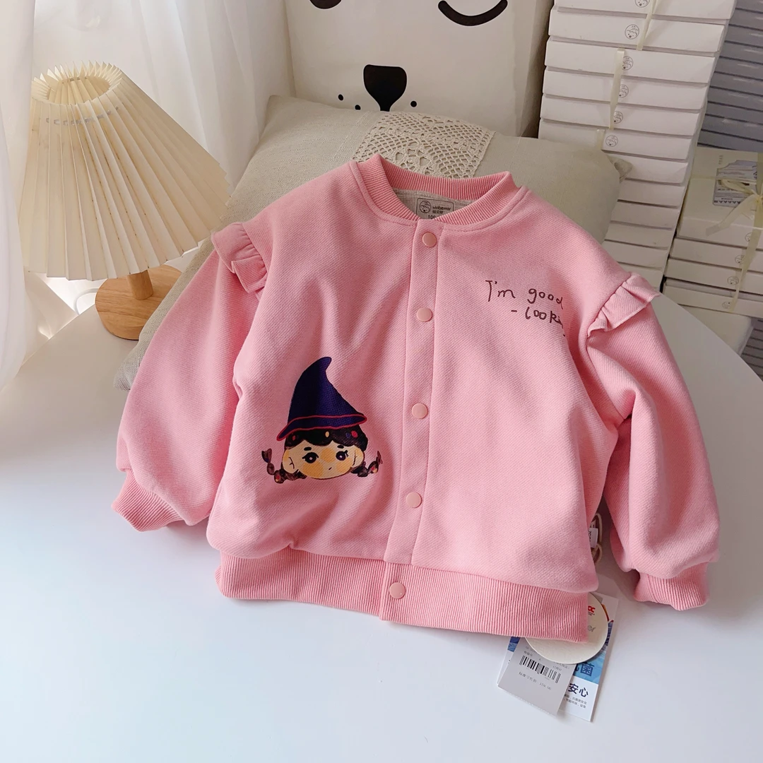 winbetter可爱女孩双层布绵羊绒保暖外套
