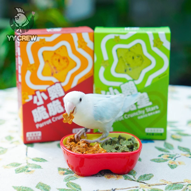 爱堡德小鹦脆脆星低温烘焙零食多维辣椒蔬菜牡丹营养小食