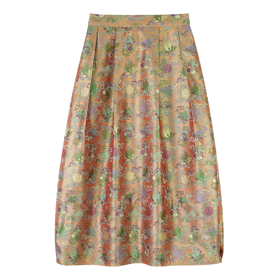 莲遇曦 蜀锦·花苞裙 新中式国风女装4g959877