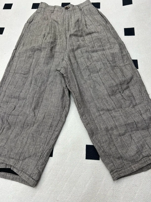 冬季加厚百搭千鸟格棉裤