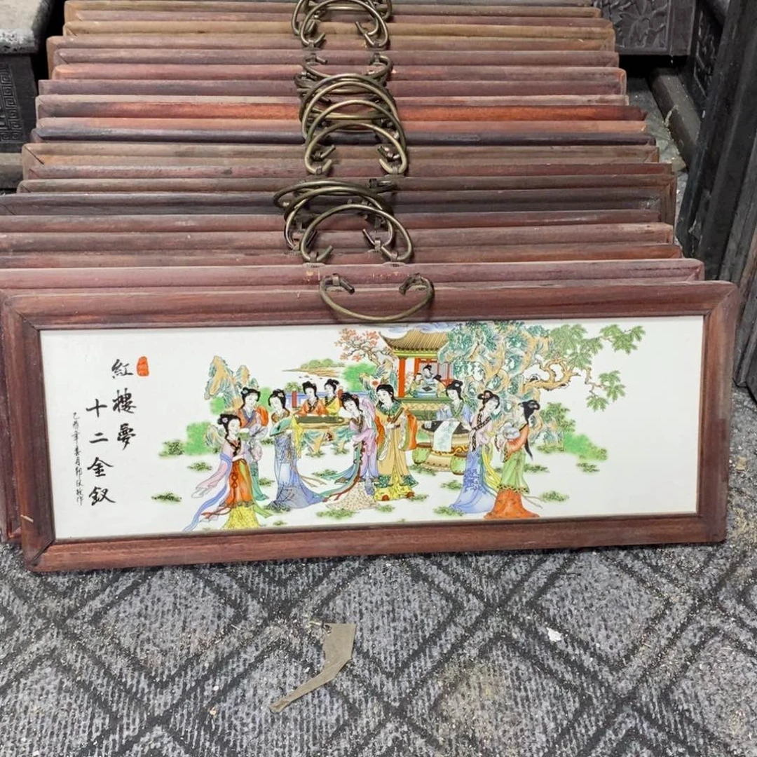 瓷片53*21 景德镇瓷板画柴窑烧制