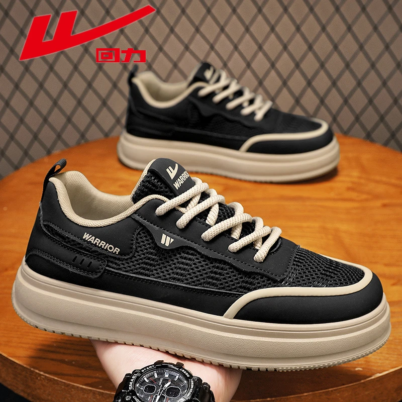 回力男鞋夏季新款潮流百搭透气休闲板鞋软底防滑上班工作网面鞋