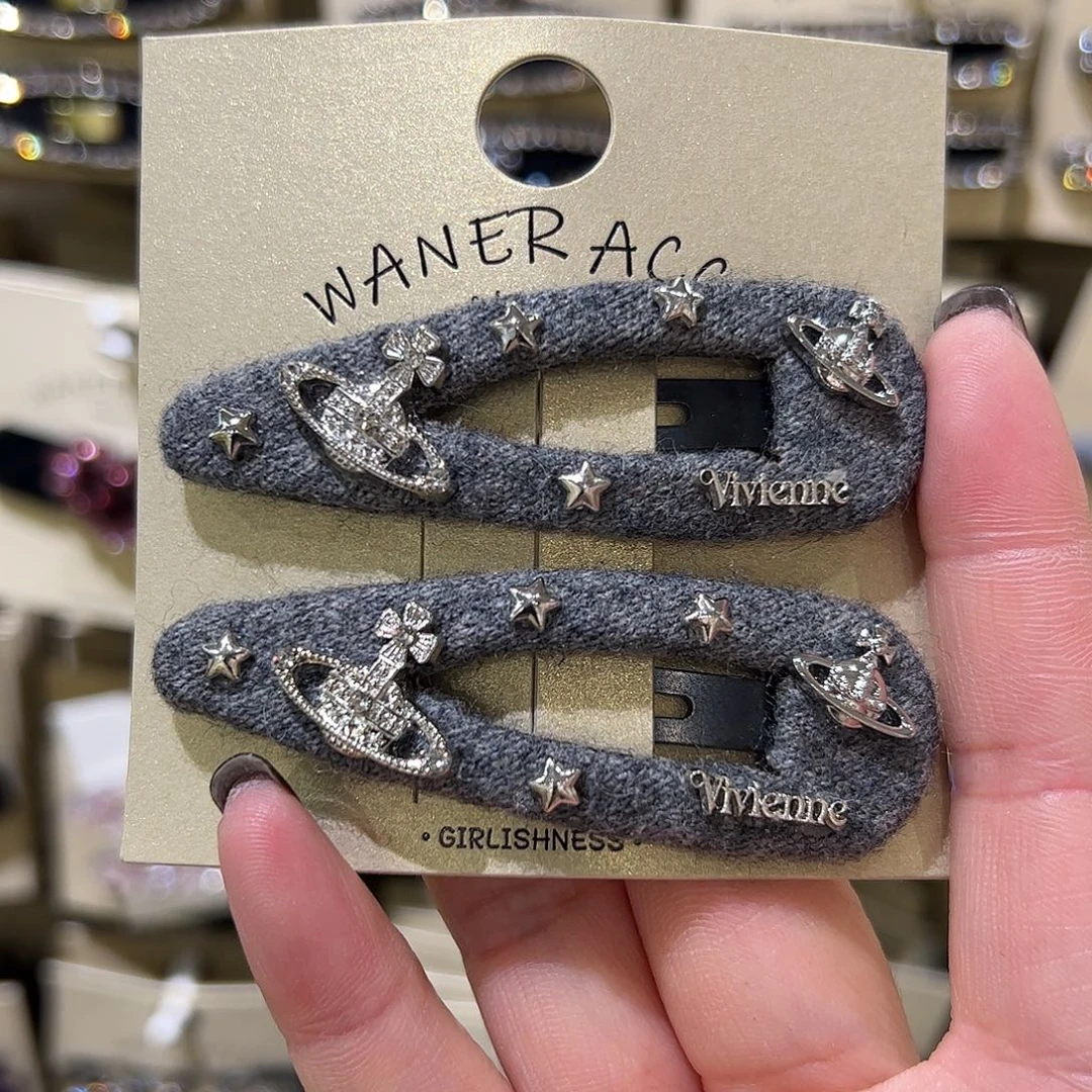 布艺非金属土星拜拜夹