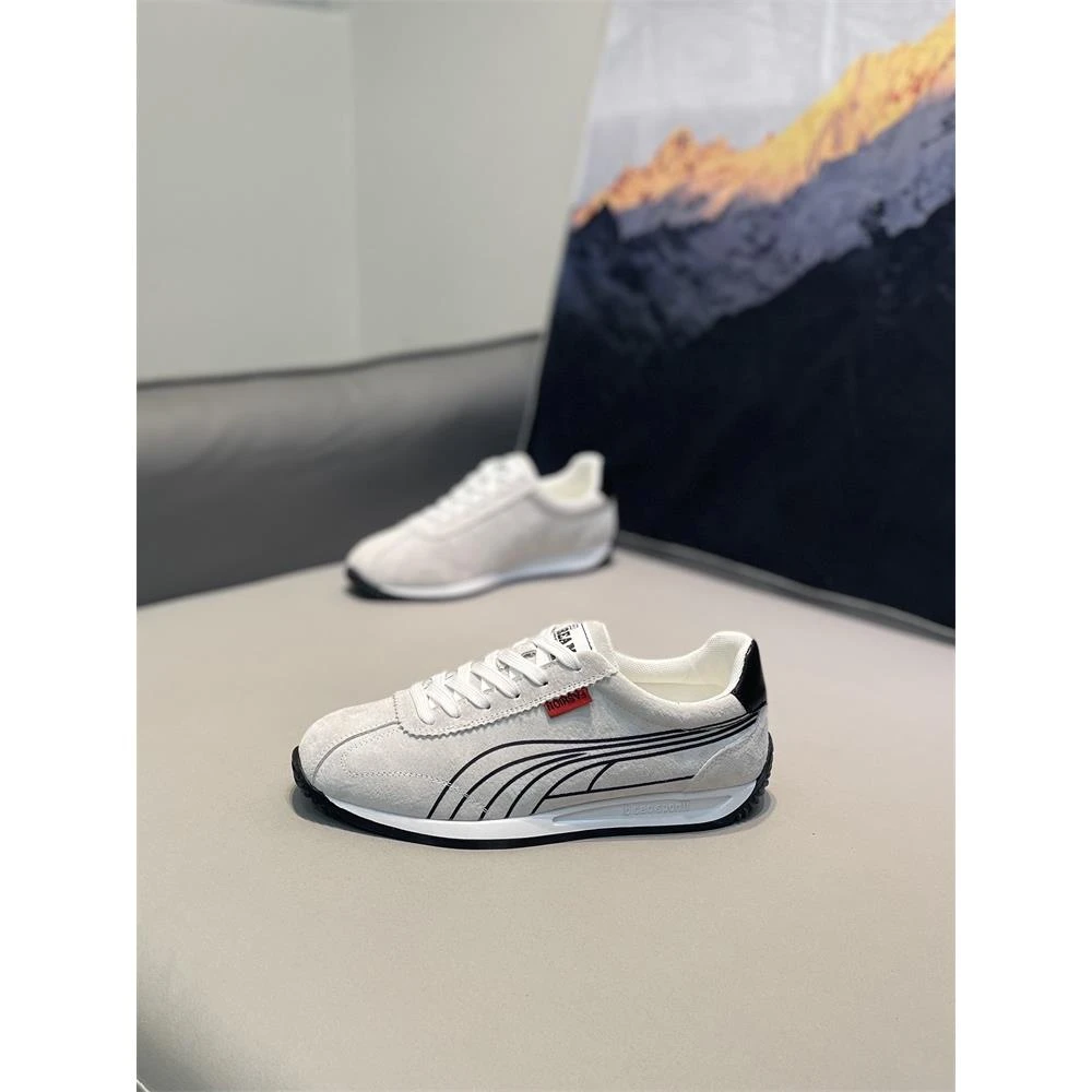 【TQUX官方正品】轻奢男鞋秋季新款皮面舒适小白鞋休闲软底韩版网