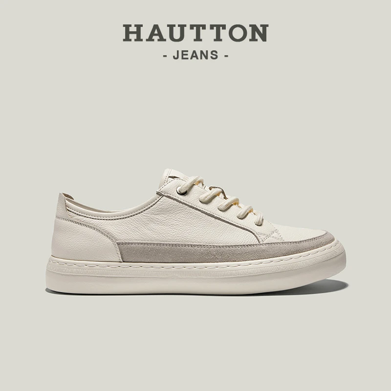 2025流行男款鞋子时尚真皮休闲鞋百搭板鞋男士开车男鞋931XB5513