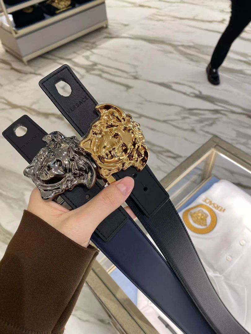 未使用 VERSACE/范思哲 经典美杜莎立体腰带 男款 拍下不退不换