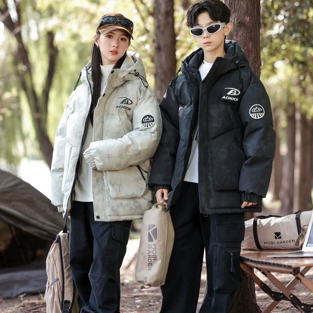 冬季潮牌保暖棉服字母外套（317）