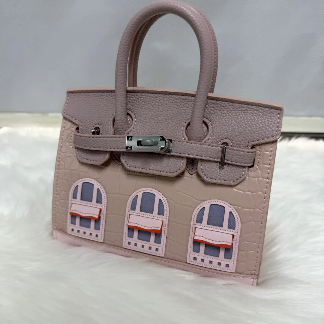 大麦定制单肩包（DM2052粉蓝）