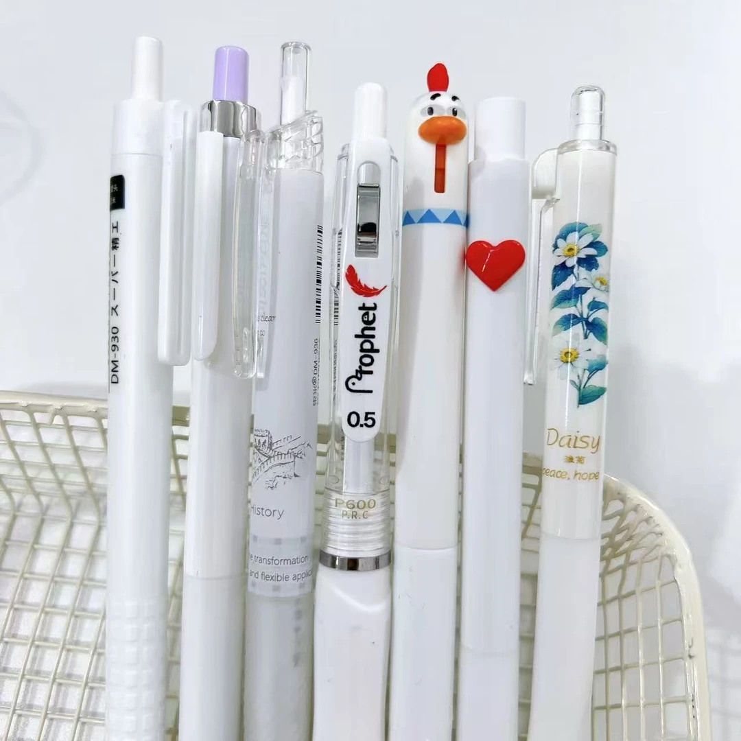 【黑墨/7支】S01白杆,小鸡红羽毛学霸巨能写知心学科万物生