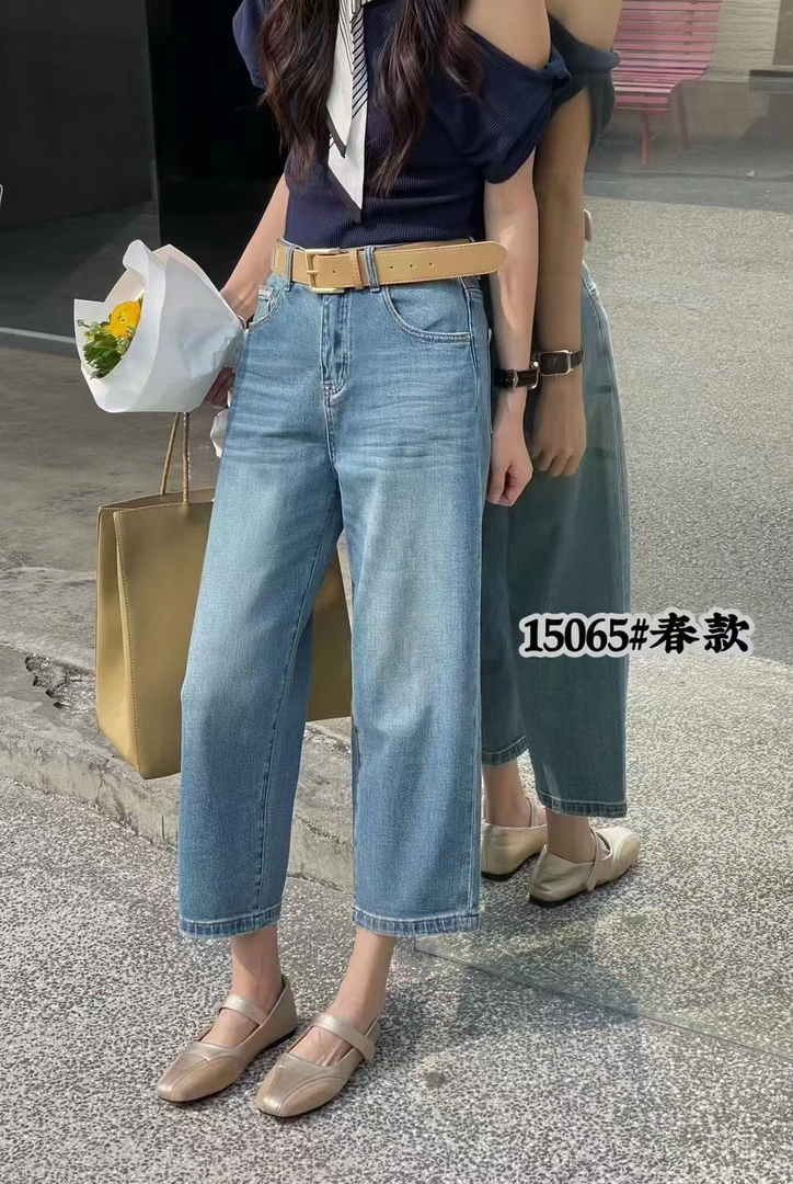 古月新品开播福利15065兰超弹柔软舒适洋气欧货时尚显瘦拽拽裤