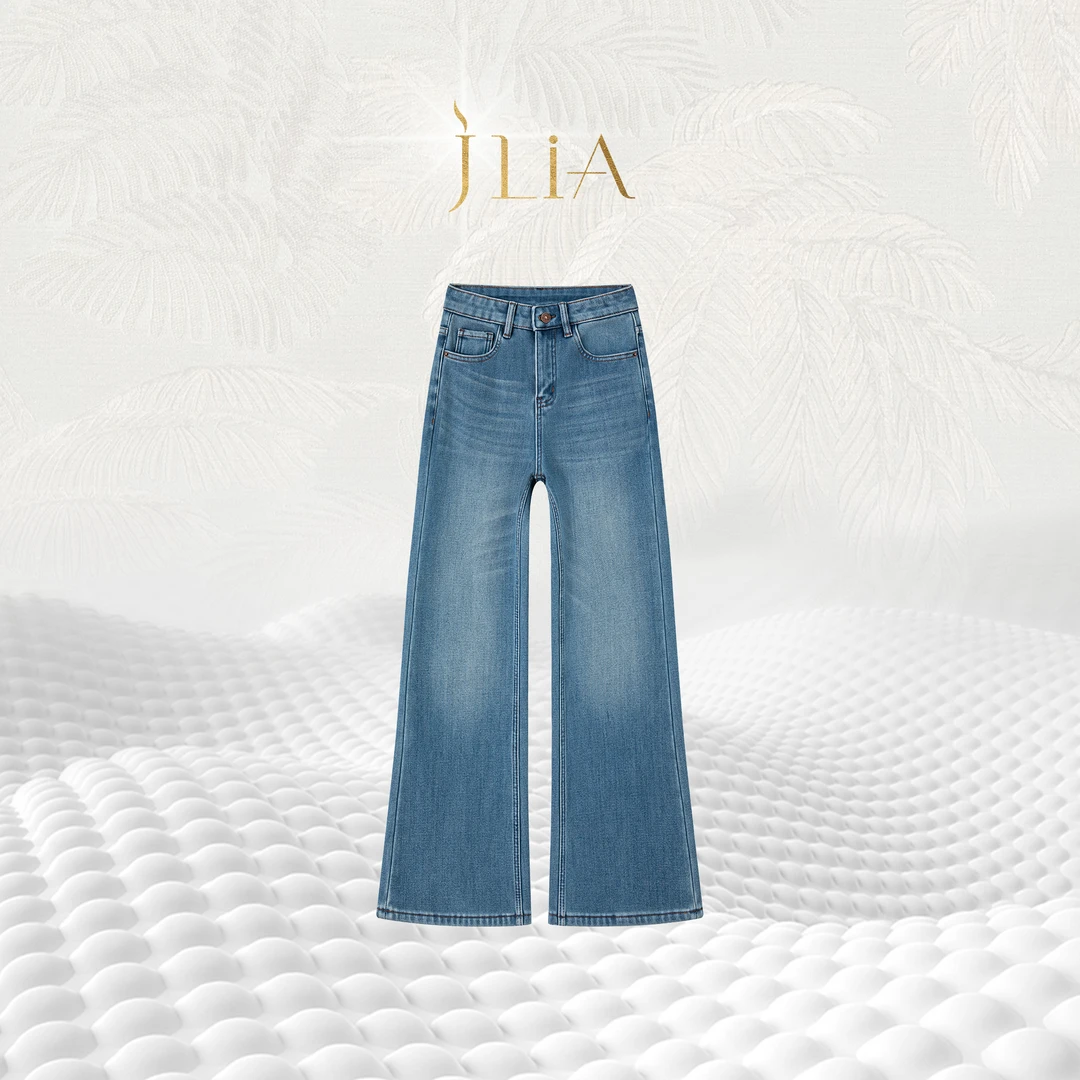 JLIA GLID-1075四面弹【四季 繁花 Floral】A版筒喇牛仔裤 抗皱面料