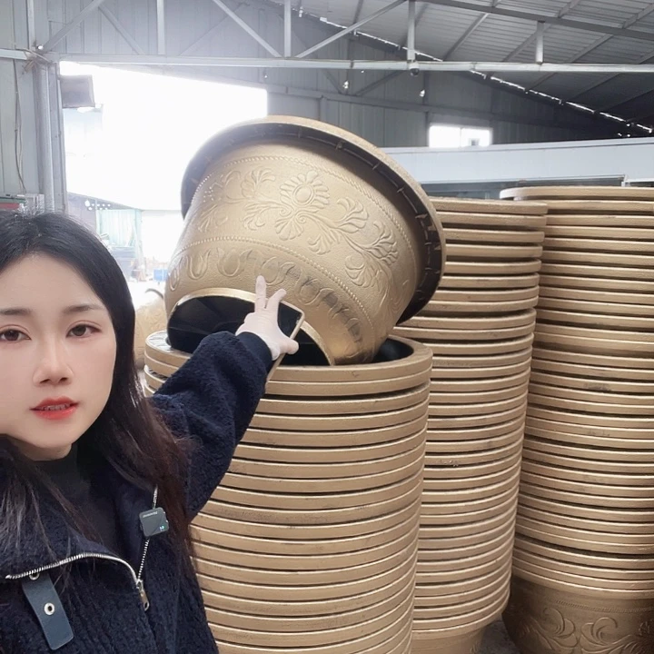 圆形70花盆2个有孔