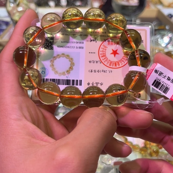 【闪购商品】烟晶手链未镶嵌天**吧黄水晶