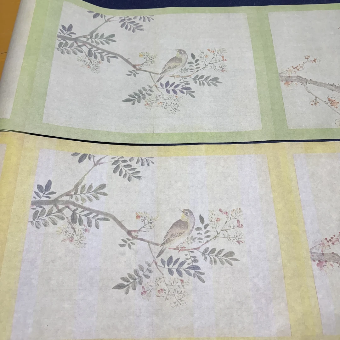 【生纸余曾三百花鸟图长卷】大风堂加厚生纸书法国画作品纸