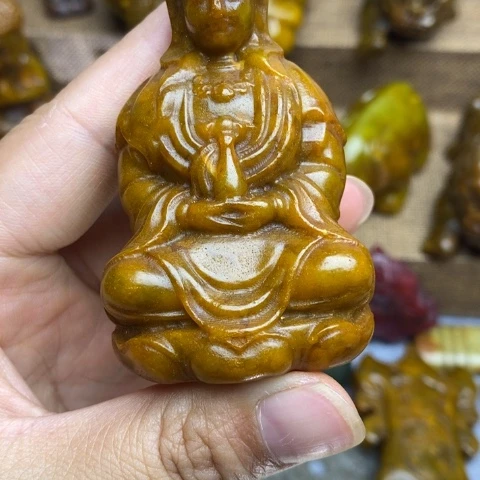 蛇纹石玉未镶嵌颈饰29