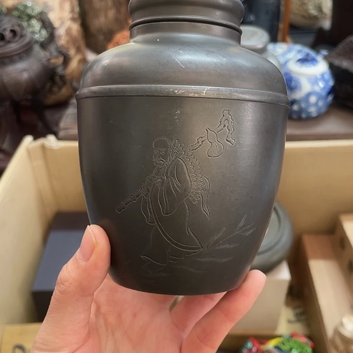 沉***金锡中古工艺品摆件