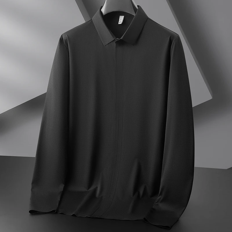 【孙漂亮轻熟风推荐】夏季新款轻薄休闲大码男士拉链款痞帅短袖衬衫