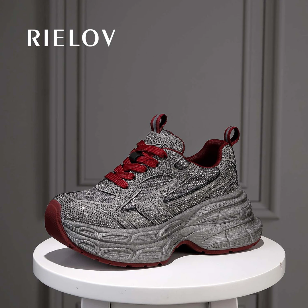 【RIELOV-繁星】 时尚厚底增高7cm潮流百搭女士休闲鞋 818-2【文文】