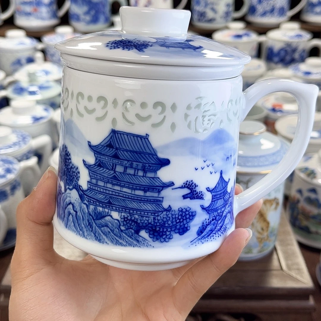 凯****品景德镇陶瓷手绘杯