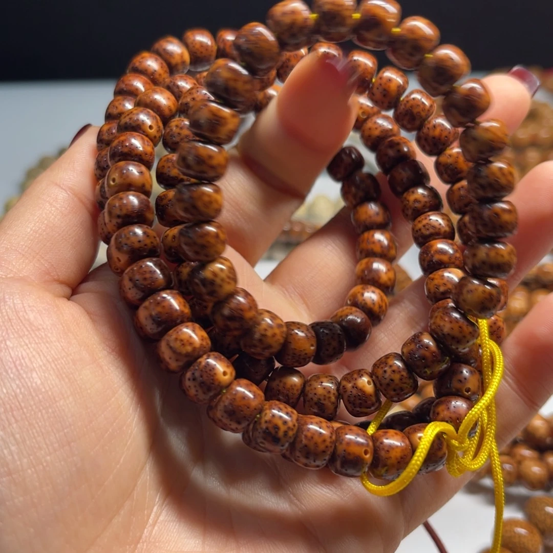 星月菩提吊坠97藏桶红虎皮