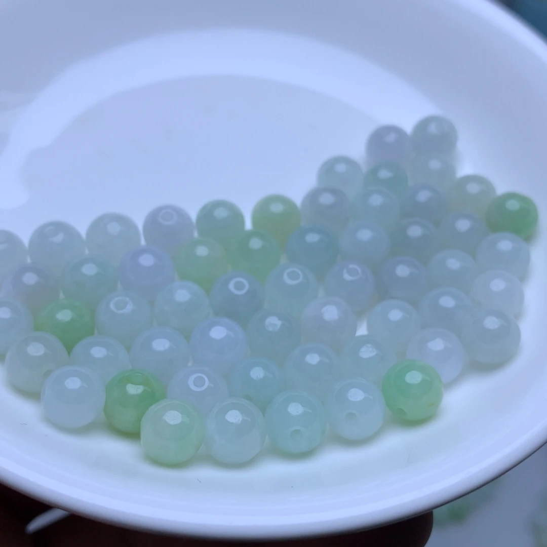 【闪购商品】未镶嵌手链翡翠卡7冰绿白20个