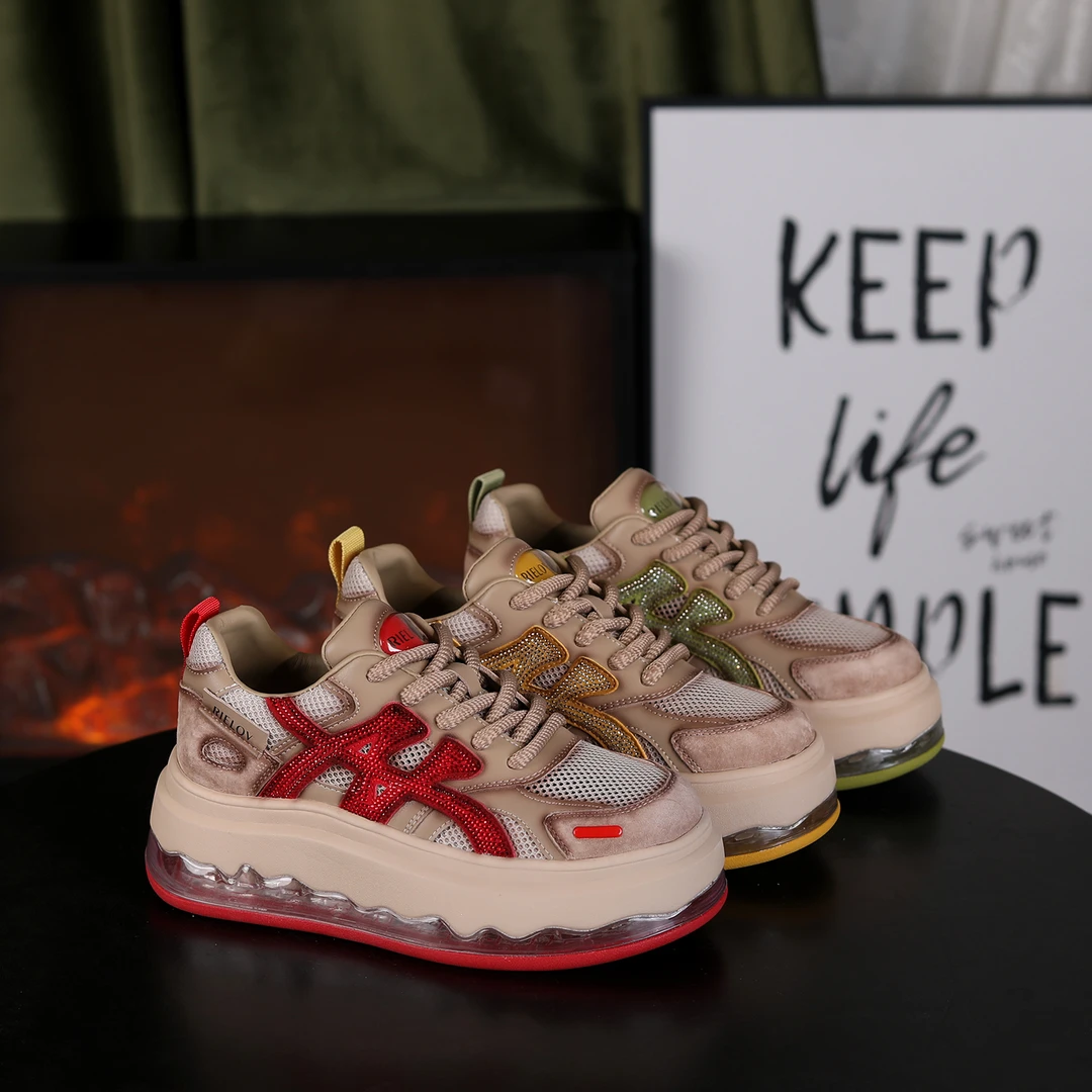 【阿布女鞋●闪耀】增高6cm时尚潮流百搭女士休闲鞋 55167