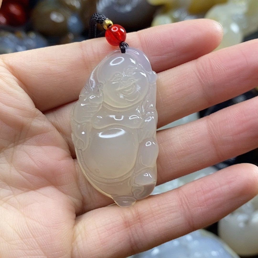 玛瑙/玉髓未镶嵌吊坠