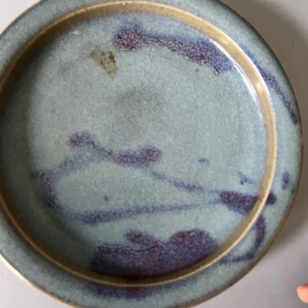 3111 元天青釉挂紫斑笔添