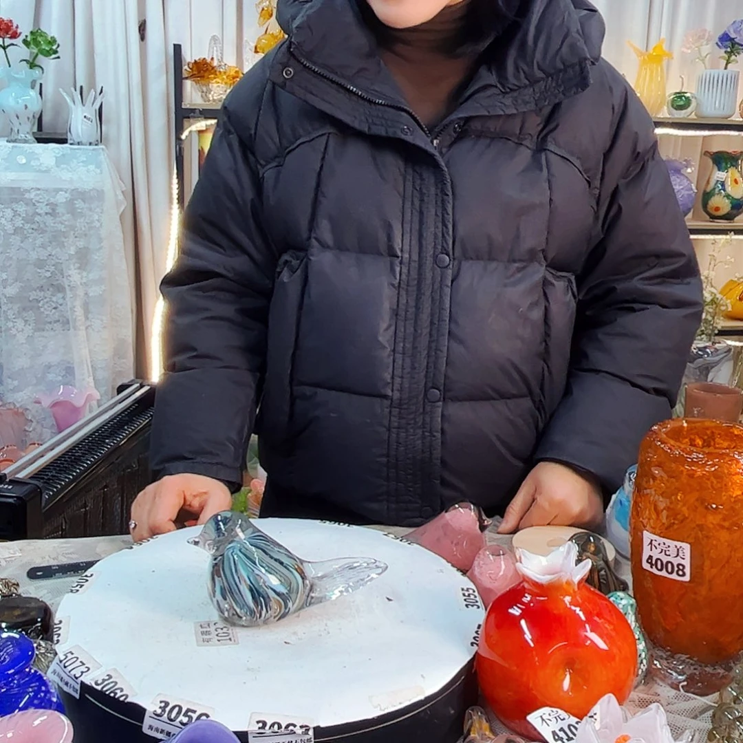 鸟家悦美居琉璃摆件