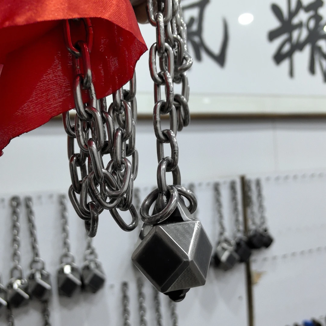 传统武术链子锤（6.6两龙头凤尾锻打八棱实战链子锤）男士