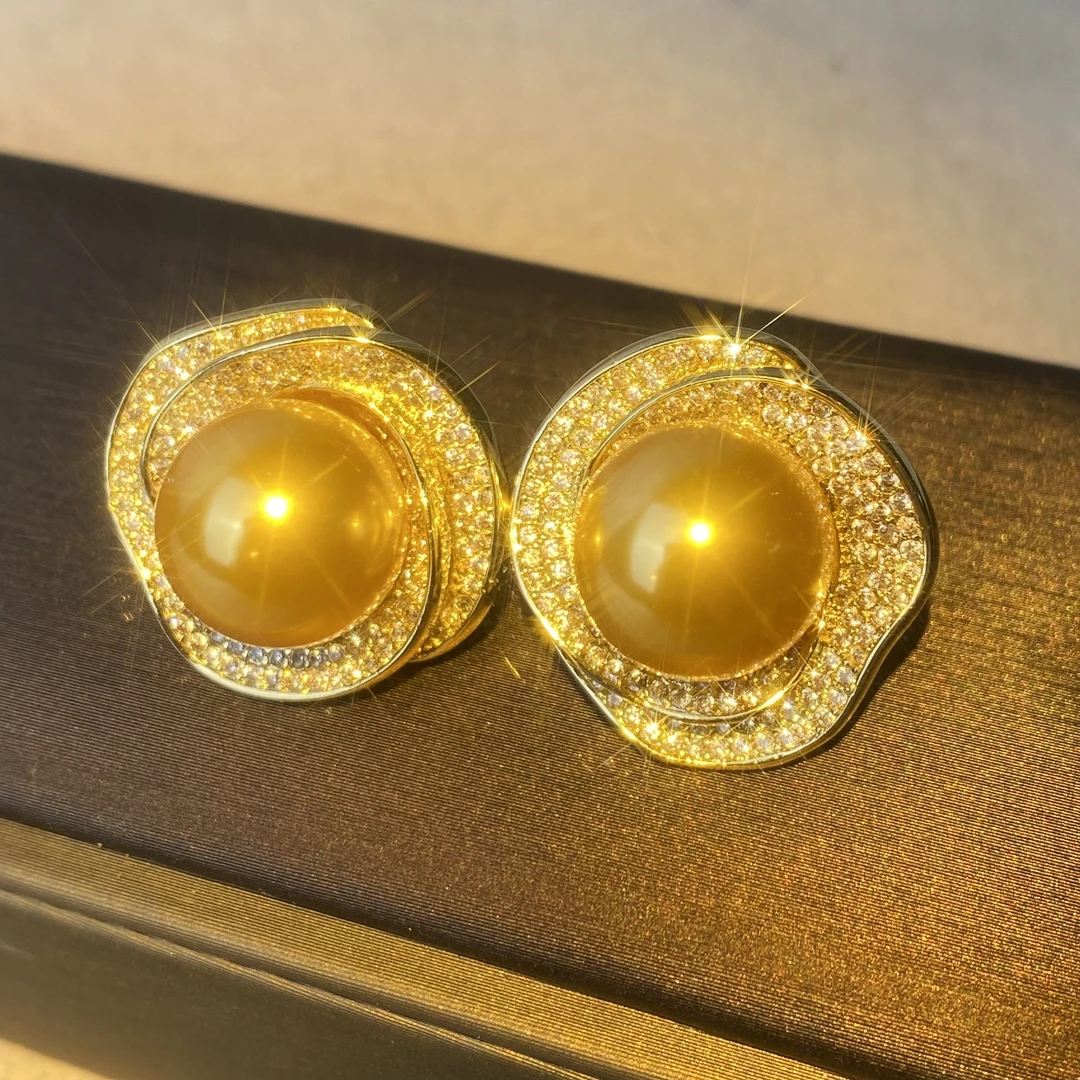 6589【耳环】轻奢精品金色女士耳环