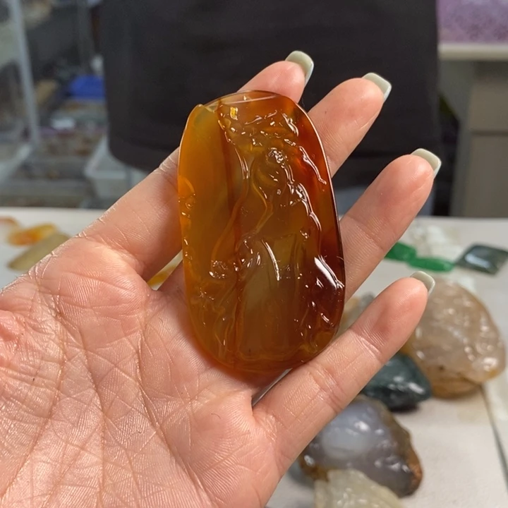 玛瑙/玉髓未镶嵌吊坠(不含链)