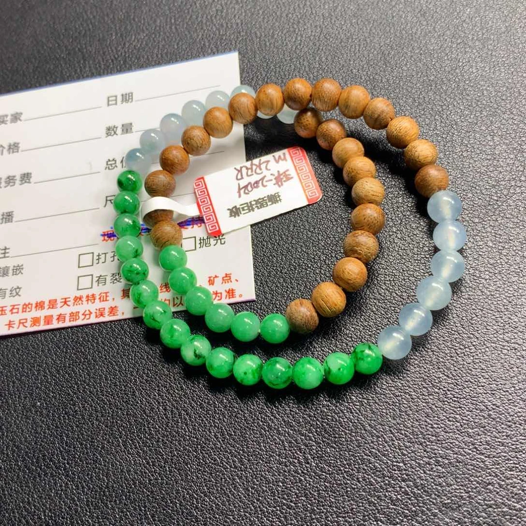翡翠未镶嵌颈饰项链
