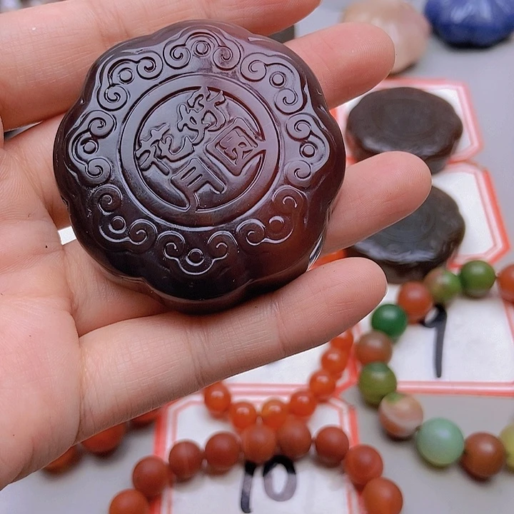 【闪购商品】未镶嵌玛瑙/玉髓珠宝半成品空**雨