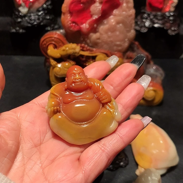 昌化石松**年大师作品漂亮