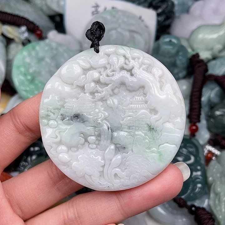 颈饰未镶嵌翡翠翡翠