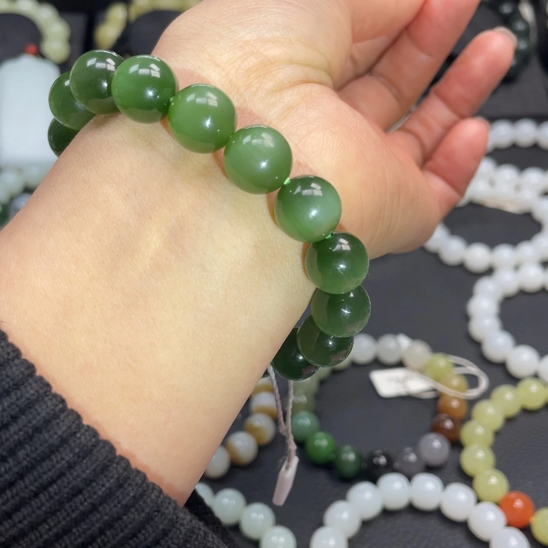 和田玉未镶嵌手链