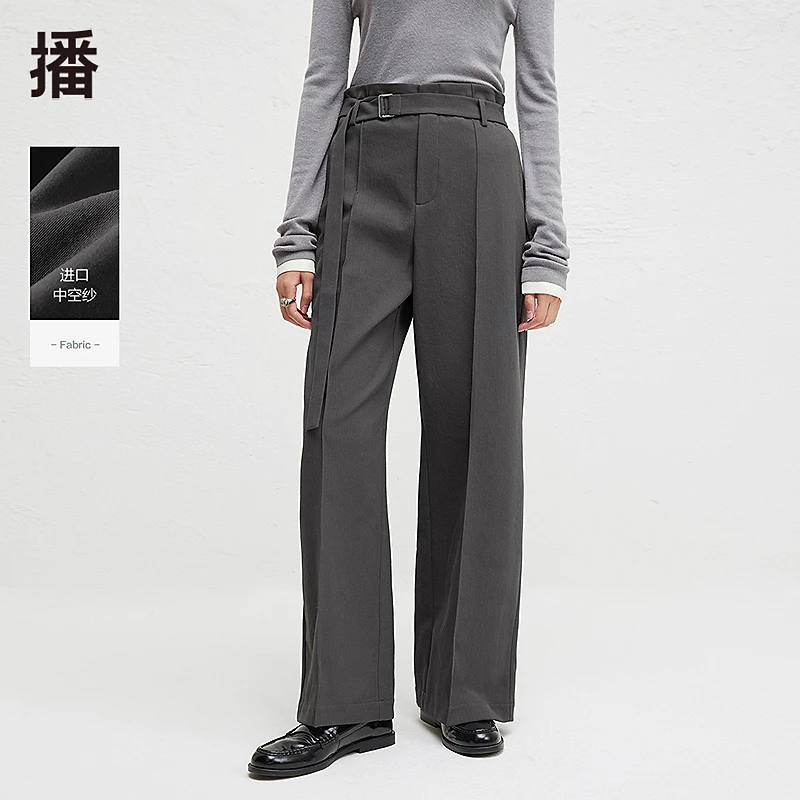 5092【赵老板专属】播休闲宽松侧面斜插口袋垂感直筒裤DDR4KD5092