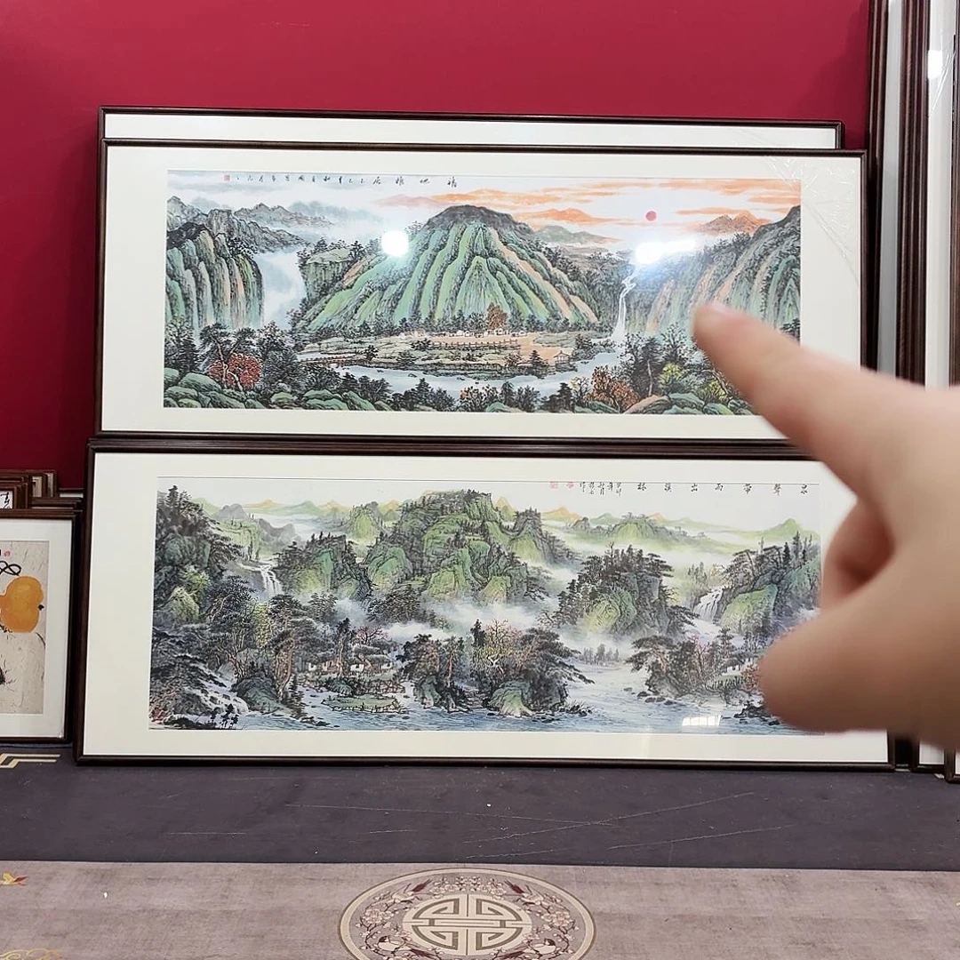 国画手绘作品210-80尺寸