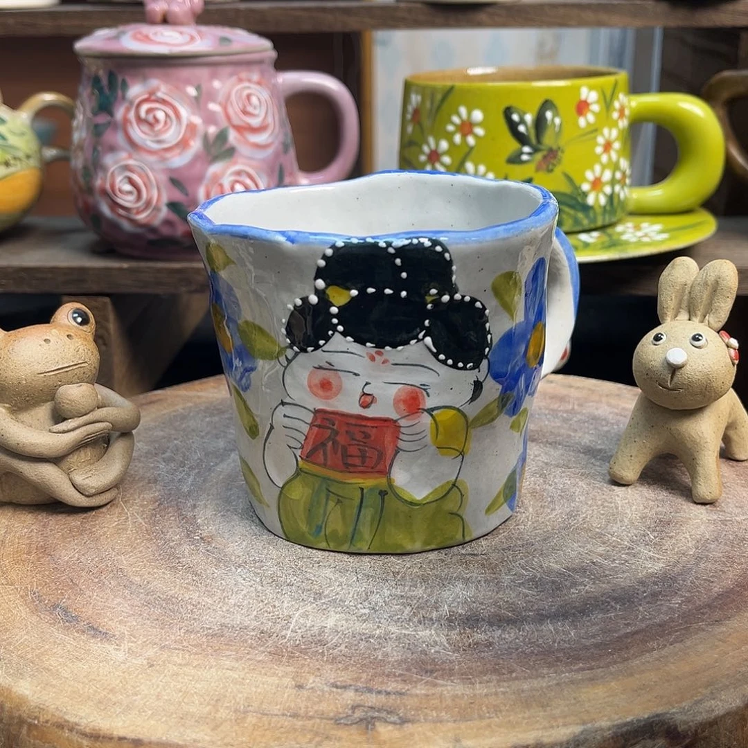 陶摆件哈哈我的天哪太可爱啦