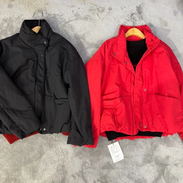 水淼25年冬季新款1827-休闲时尚 大口袋短棉服