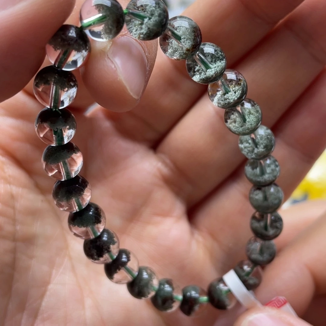 未镶嵌手链水晶绿幽灵