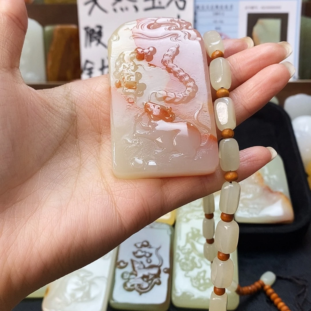 新疆昆仑山料方解石玉12